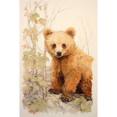 Baby Bear Cub Canvas
